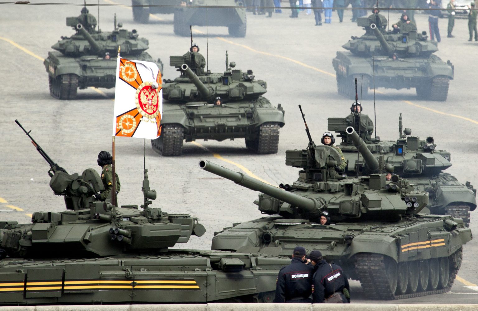 Ruské tanky T-90A, ilustračná fotografia. Foto: TASR/AP
