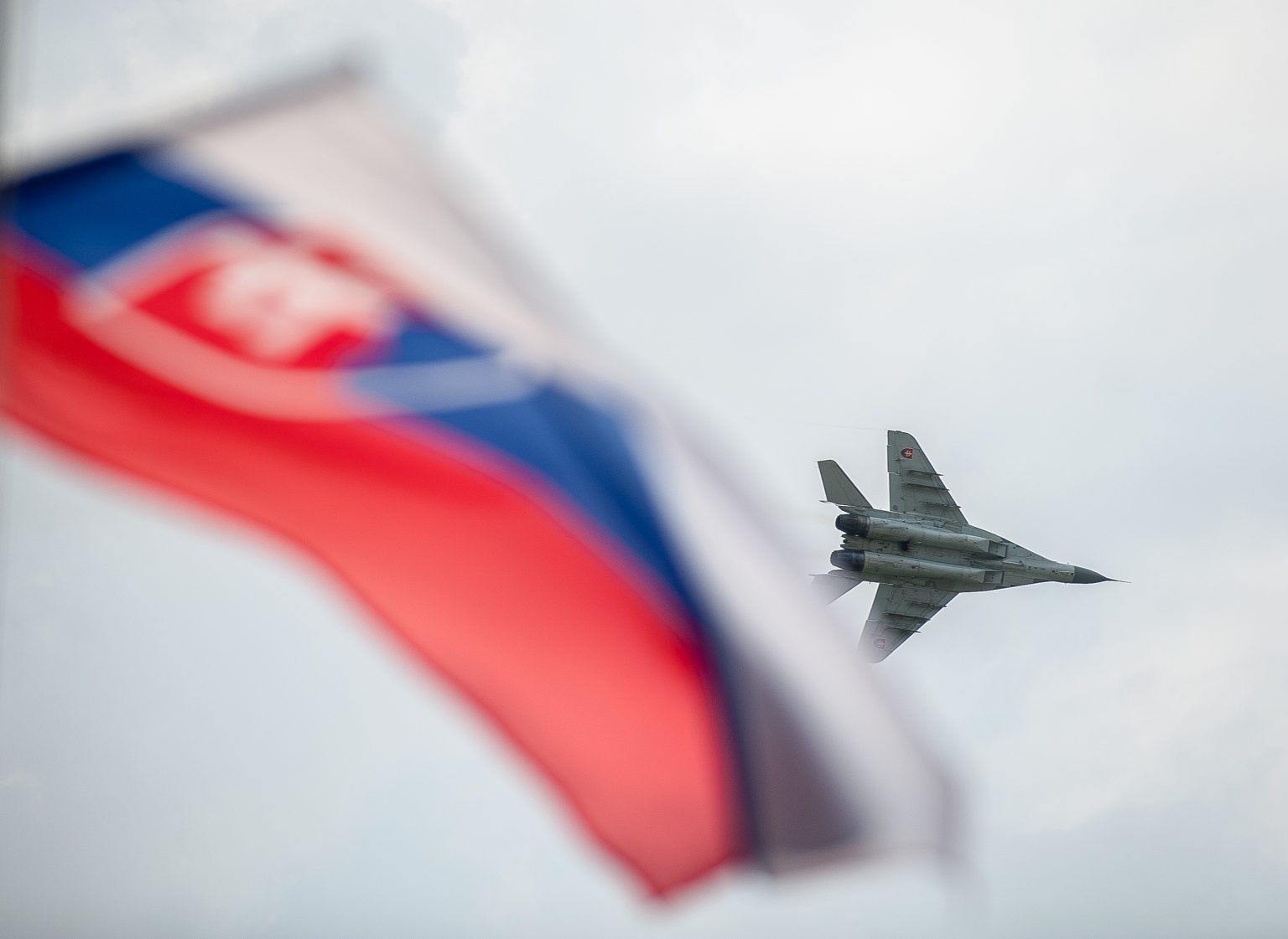 Stíhacie lietadlo MiG-29 Vzdušných síl OS SR. Foto: Dušan Hein/TASR