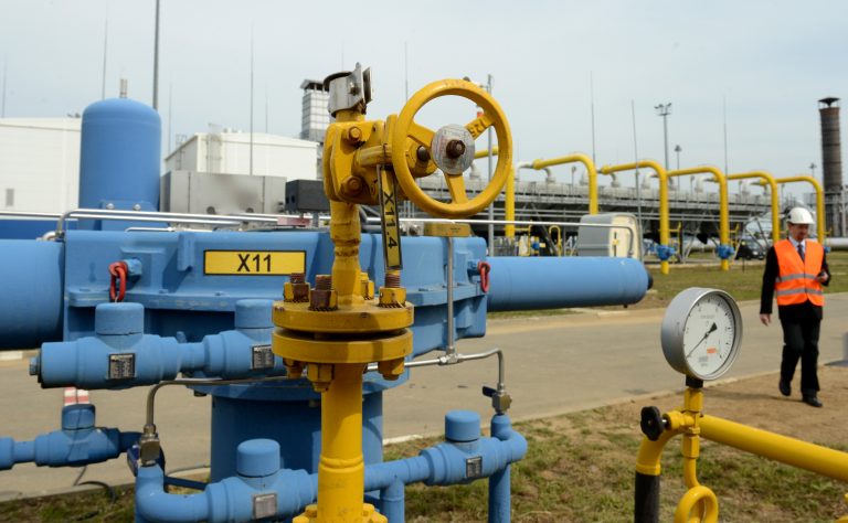 Plynová kompresorová stanica vo Veľkých Kapušanoch. Foto: František Iván/TASR