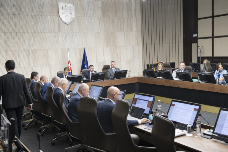 Snímka z 80. rokovania vlády SR 18. mája 2022 v Bratislave. Foto: TASR/Pavel Neubauer