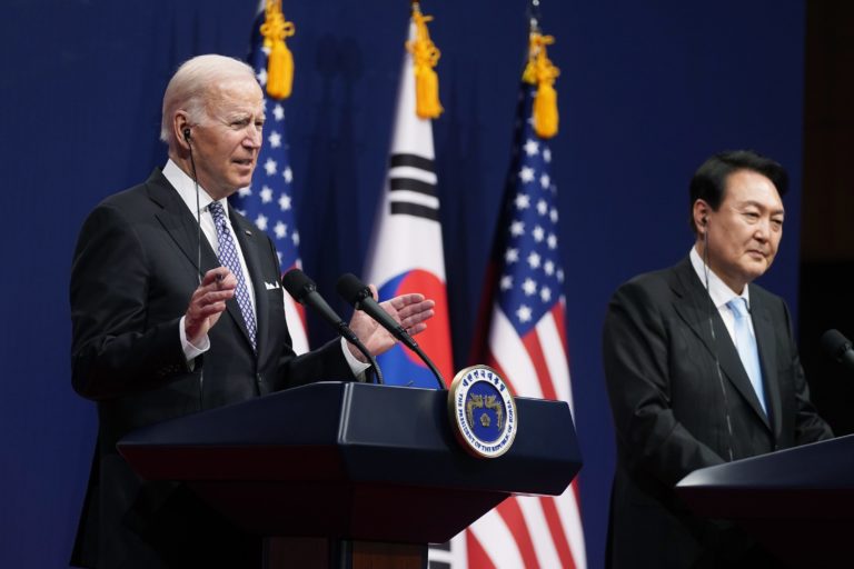 Americký prezident Joe Biden začal v Soule návštevu Južnej Kórey a Japonska. Foto: TASR/AP  