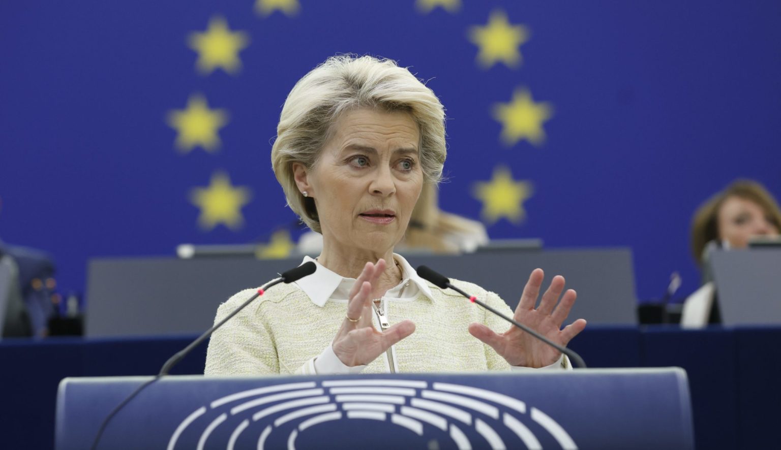 Šéfka Európskej komisie (EK) Ursula von der Leyenová. Foto: TASR/AP