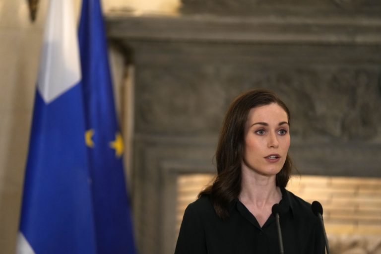 Fínska premiérka Sanna Marinová. Foto: TASR/AP