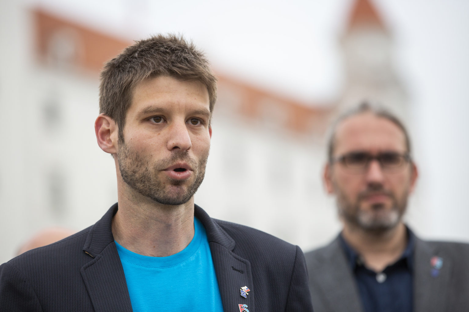 Michal Šimečka a Martin Hojsík. Foto: TASR. 