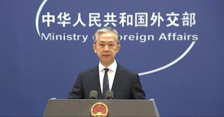 Hovorca čínskeho ministerstva zahraničných vecí Wang Wen-pin. Zdroj: Twitter