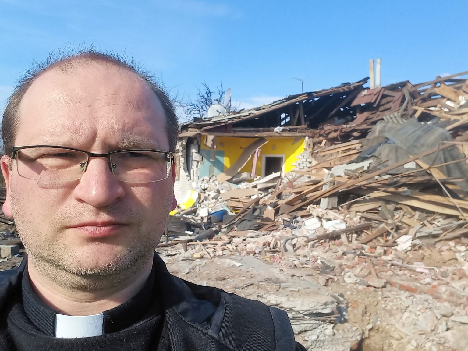 Otec Vitalij Podolan, oblát v Černihive. Foto: ACN