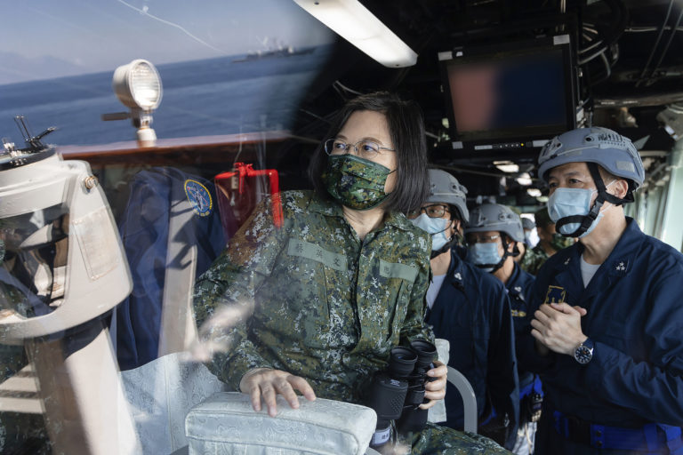 Taiwanská prezidentka Cchaj Jing-wen. Foto: TASR/AP