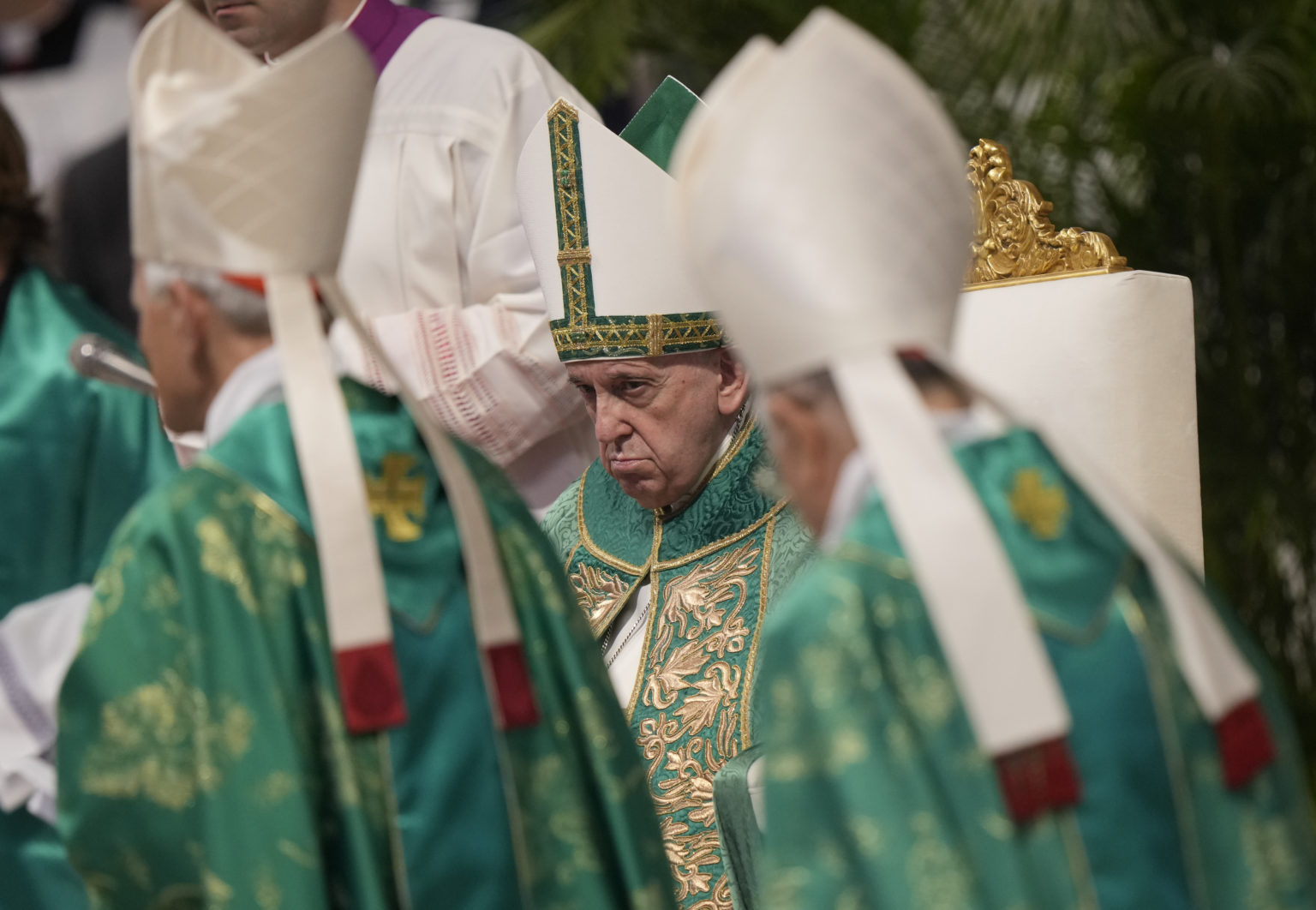Pápež František na konzistóriu v roku 2022. Foto: TASR/AP