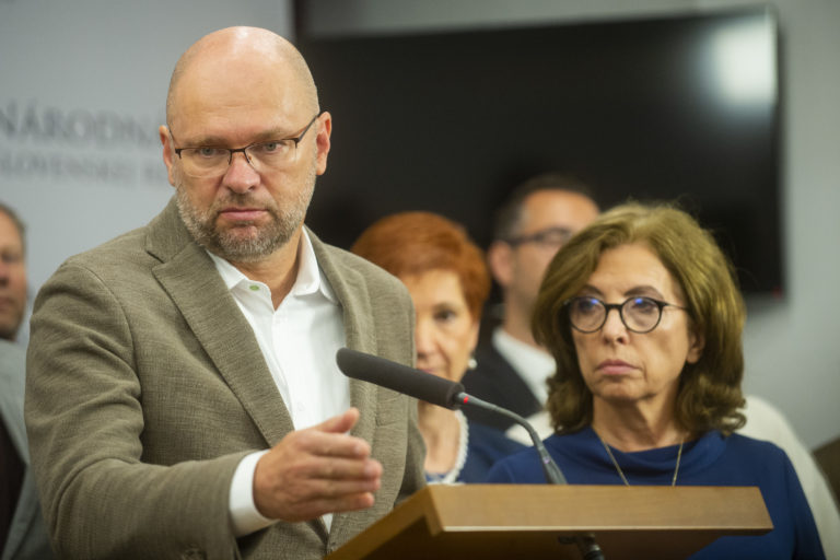 Richard Sulík a Anna Zemanová. Foto: TASR/Jakub Kotian