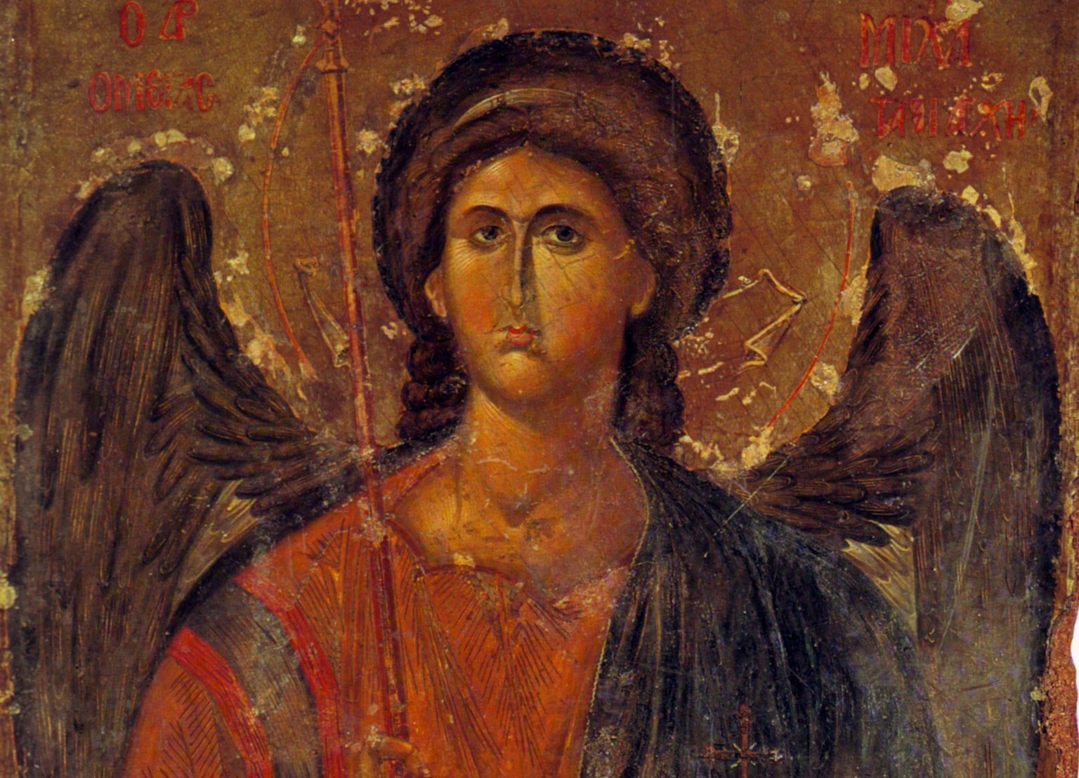 Neskorobyzantská ikona sv. Michala. Foto: wikimedia