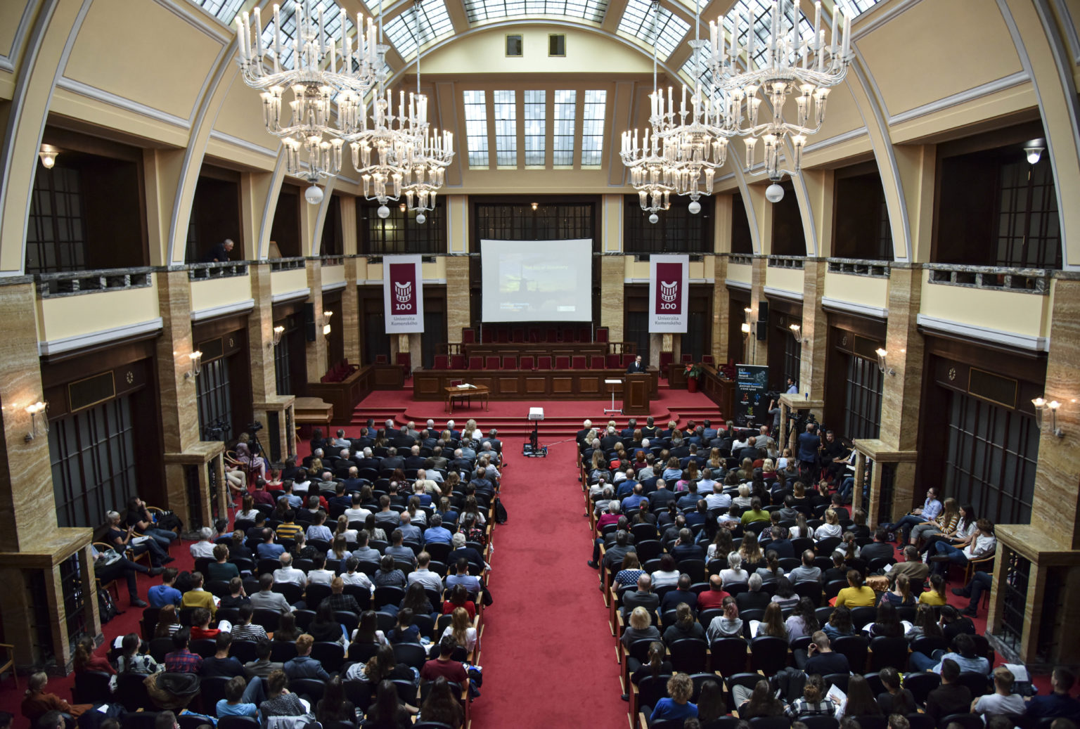 Aula Univerzity Komenského v Bratislave. Foto: TASR/Pavol Zachart