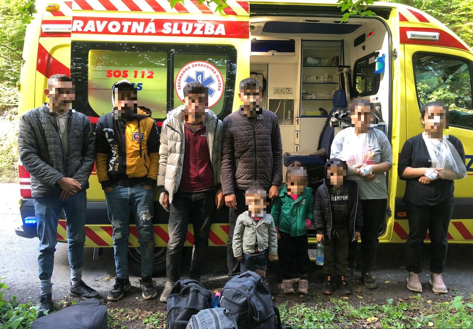 Nelegálni migranti. Foto: Polícia SR- ilustračná fotografia