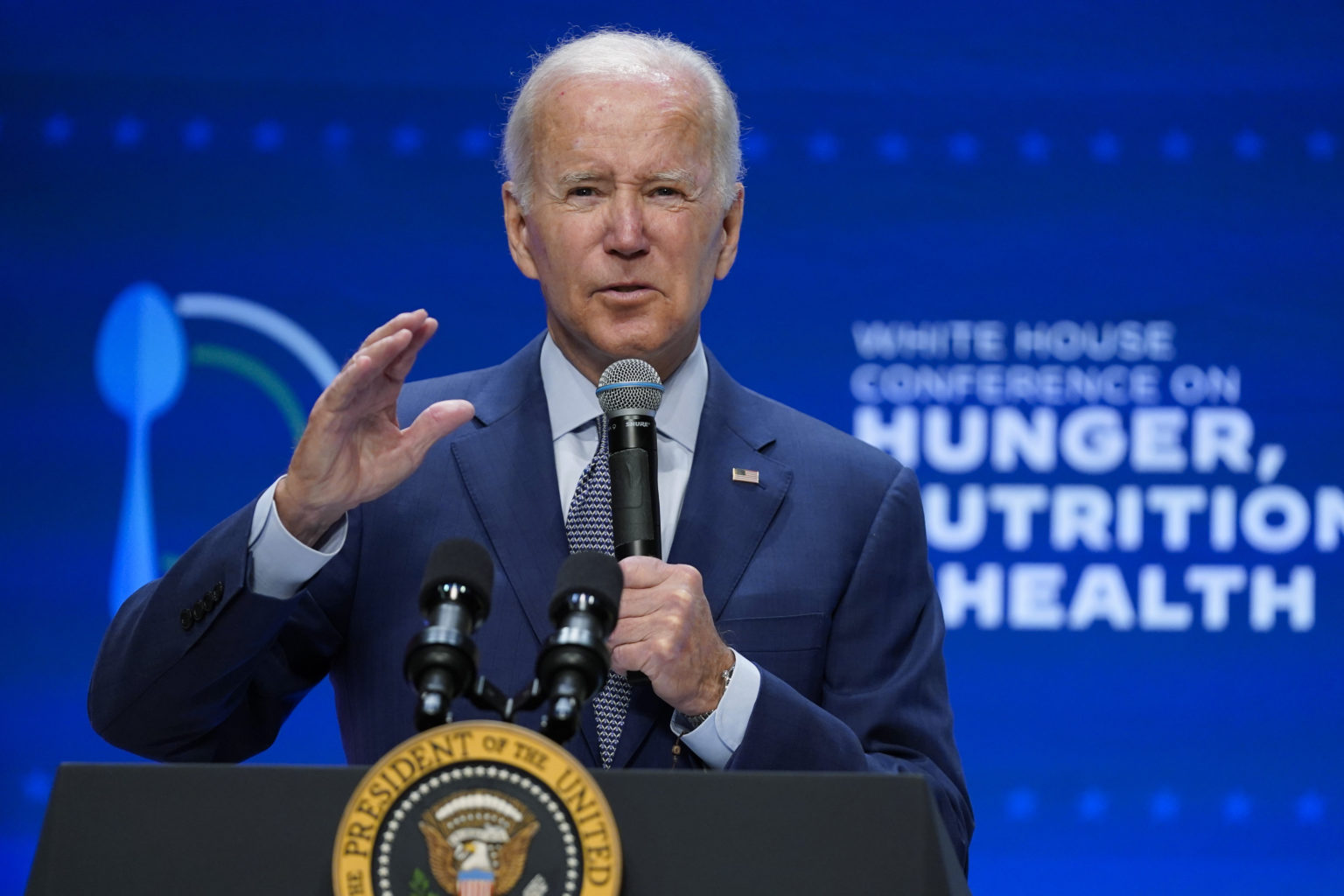 Americký prezident Joe Biden reční na Kongrese o hlade, výžive a zdraví v Bielom dome. Foto: TASR/AP