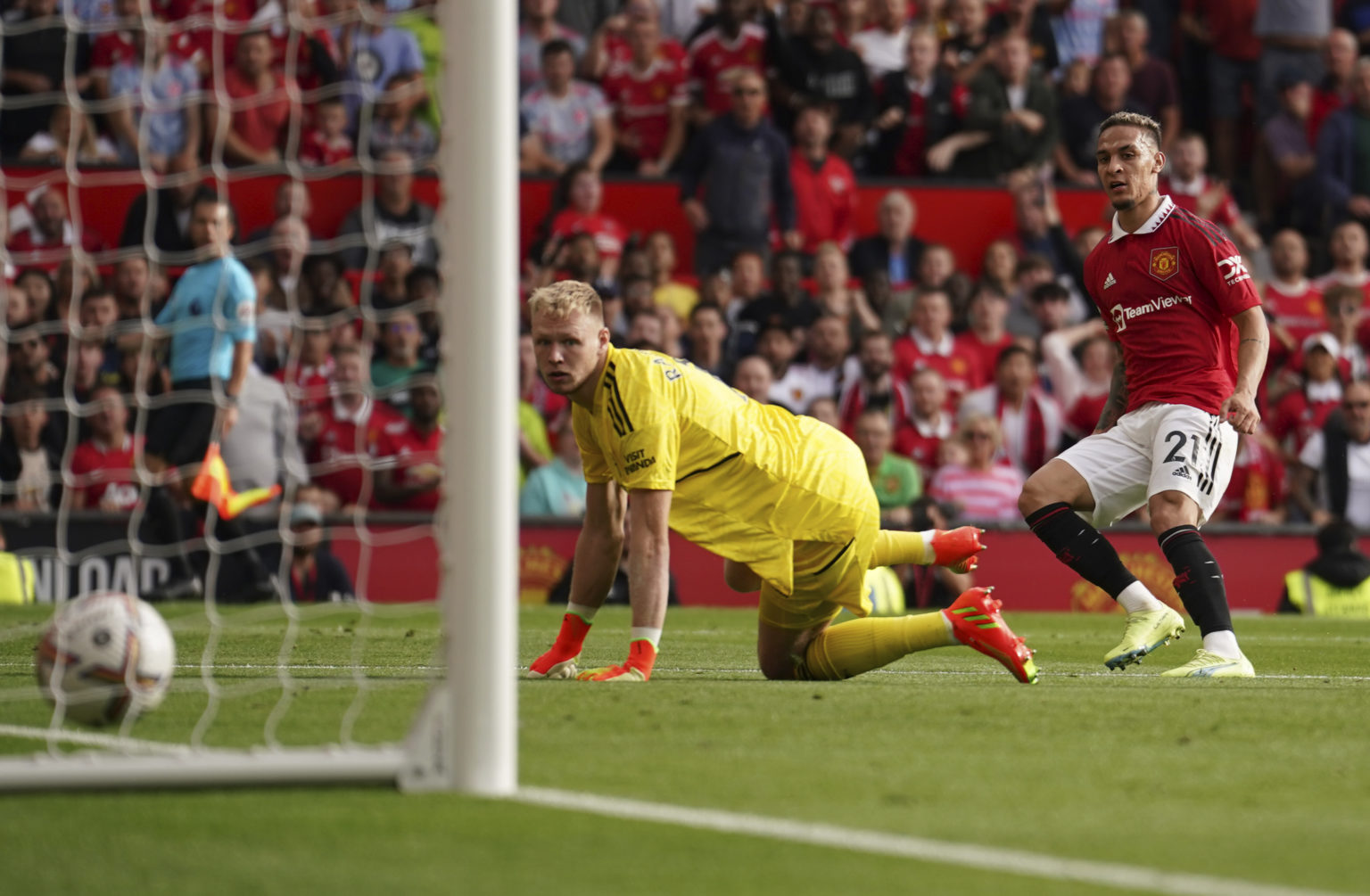 Foto zo zápasu Manchester United - FC Arsenal 4. septembra 2022. Foto: TASR/AP