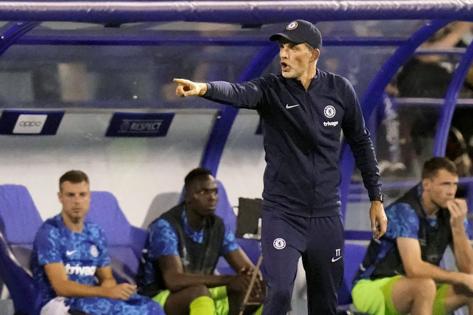 Thomas Tuchel počas zápasus Dinamom Záhreb. foto: TASR/AP