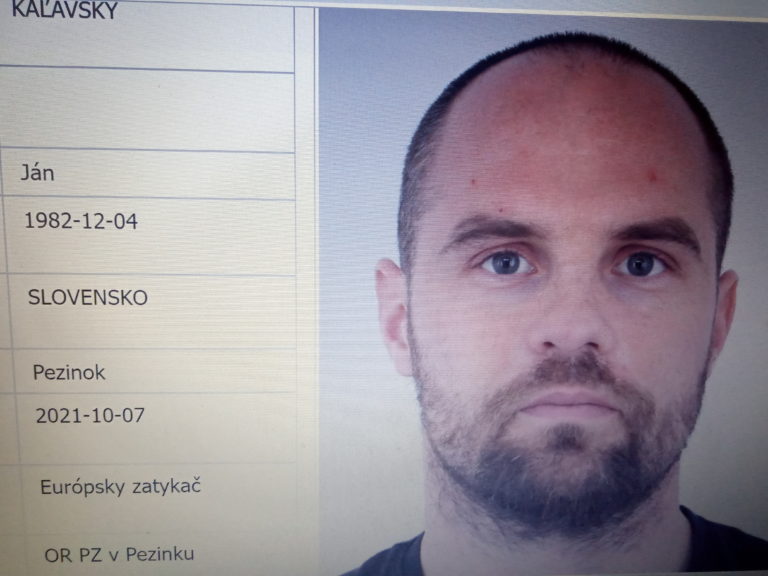 Ján Kaľavský. Foto: Ministerstvo vnútra/hľadané osoby