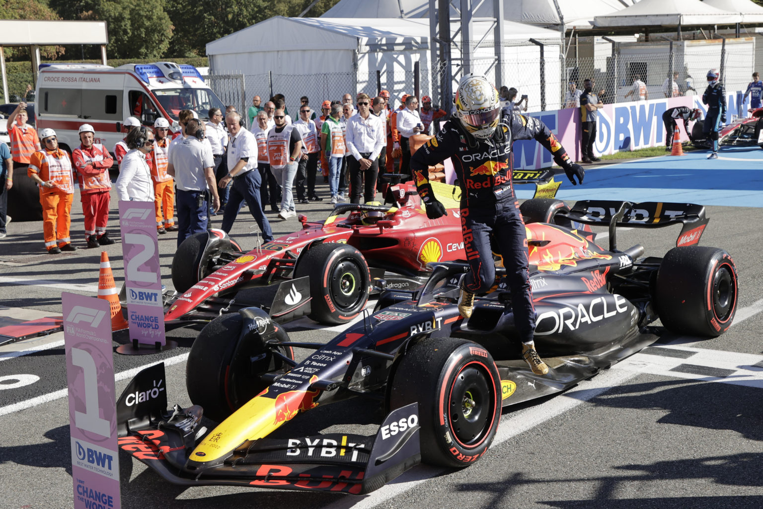 Max Verstappen na Veľkej cene Talianska. Foto: TASR/AP
