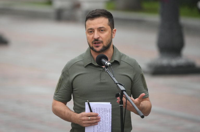 Na snímke ukrajinský prezident Volodymyr Zelenskyj. Foto: TASR/AP