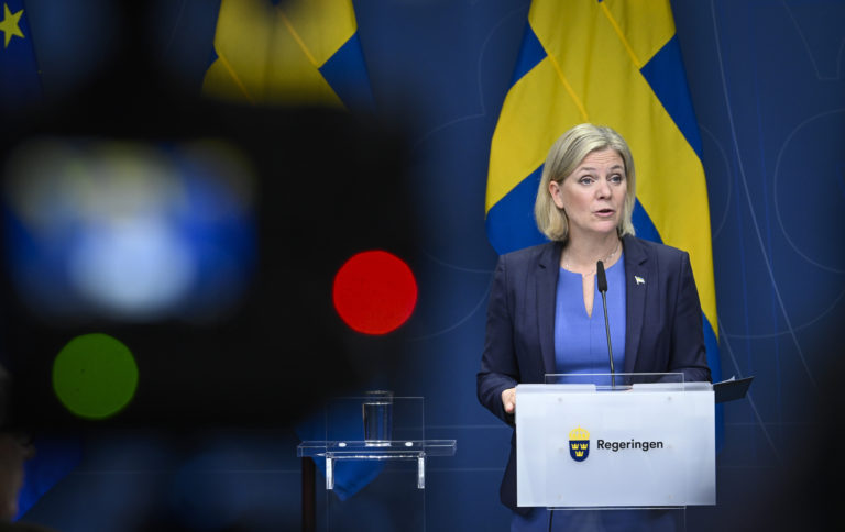 Švédska sociálnodemokratická premiérka Magdalena Anderssonová. Foto: TASR/AP