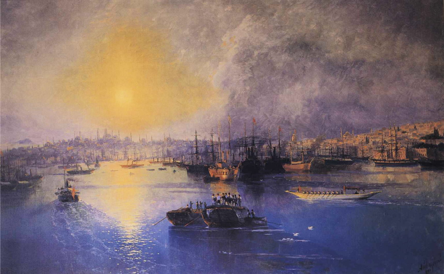 Ivan Ajvazovskyj: Konštantínopol (1899), foto: wikimedia
