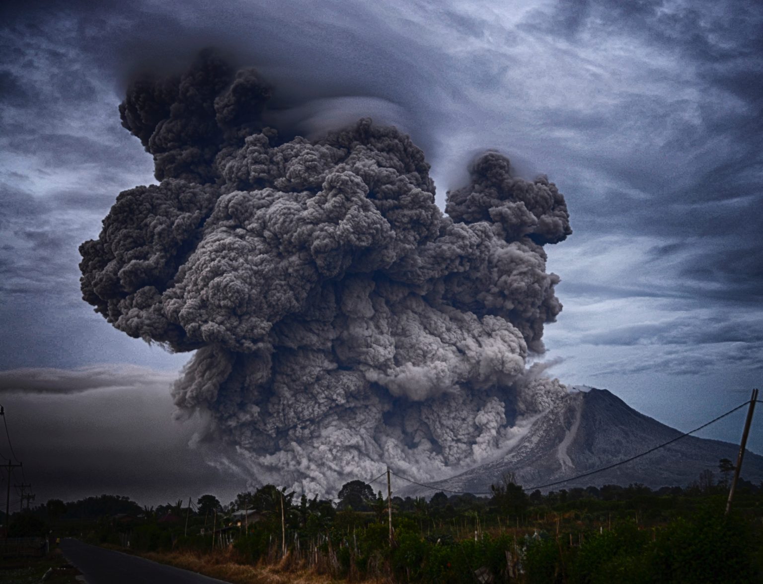 Výbuch sopky Mount Sinabung, ilustračný obrázok. Foto: Pexels.com
