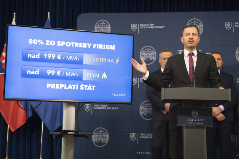 Heger: Firmy budú mať v prvom štvrťroku 2023 zastropované ceny energií