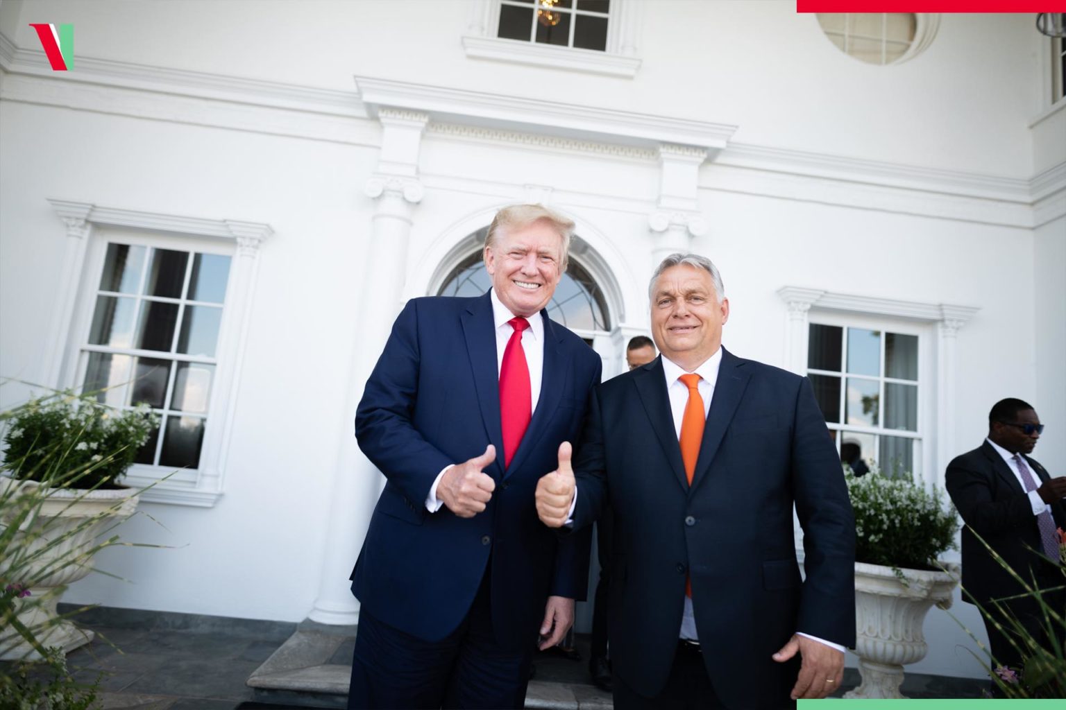 Donald Trump a Viktor Orbán. Foto: Facebook