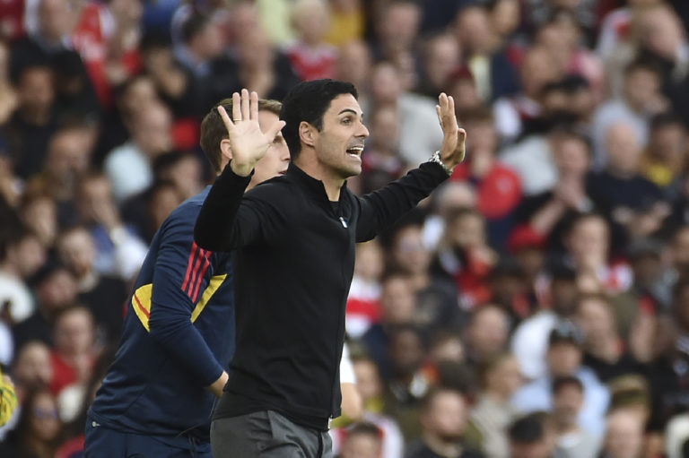 Tréner Arsenalu FC Mikel Arteta. Foto: TASR/AP