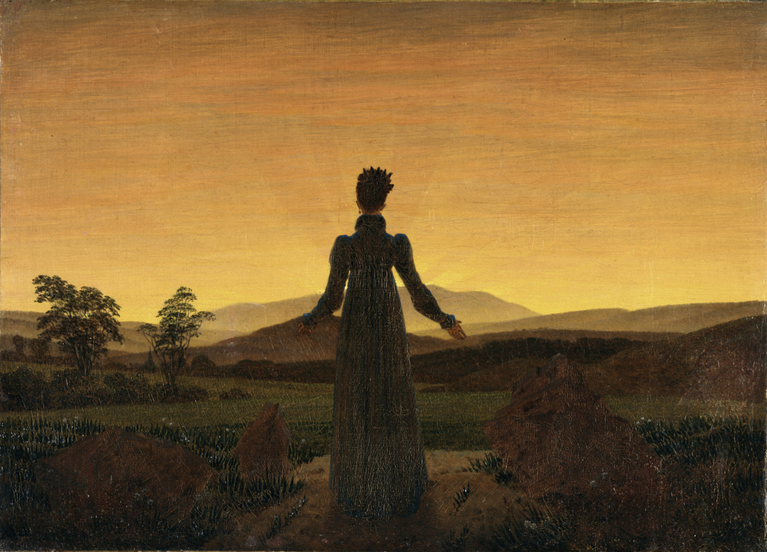 Caspar David Friedrich: Žena v rannom slnku. Foto: wikimedia