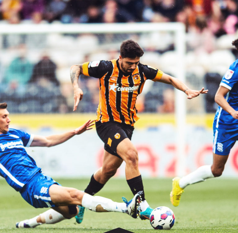 Moment zo zápasu medzi Hullom a Birminghamom. Foto: Twitter Hull City