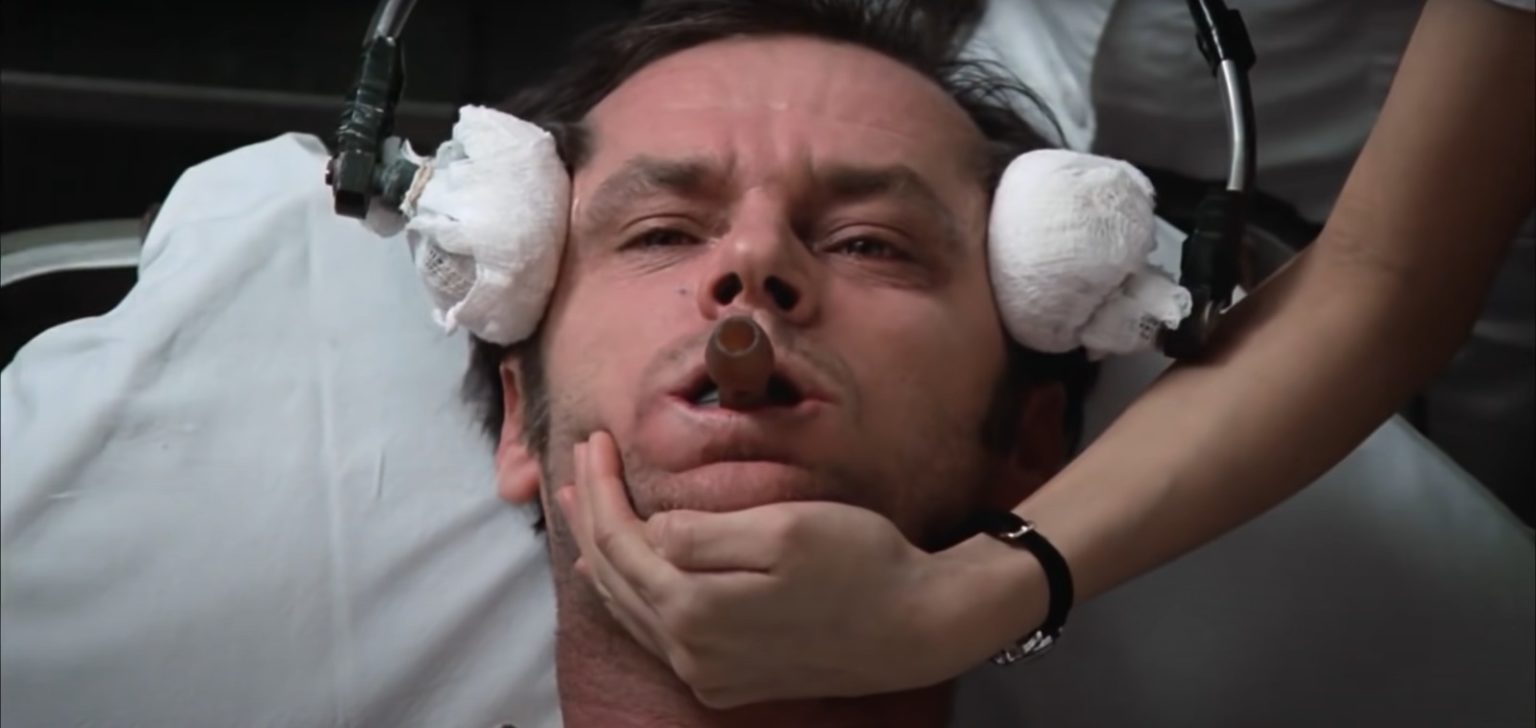 Jack Nicholson vo filne Prelet nad kukučím hniezdom. Reprofoto: YouTube