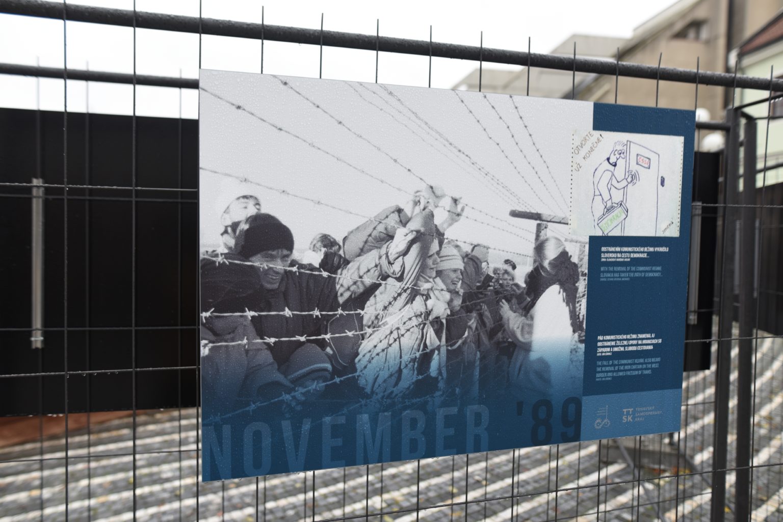 Výstava November '89, ktorá bola súčasťou festivalu v roku 2020. Foto: TASR/Lukáš Grinaj
