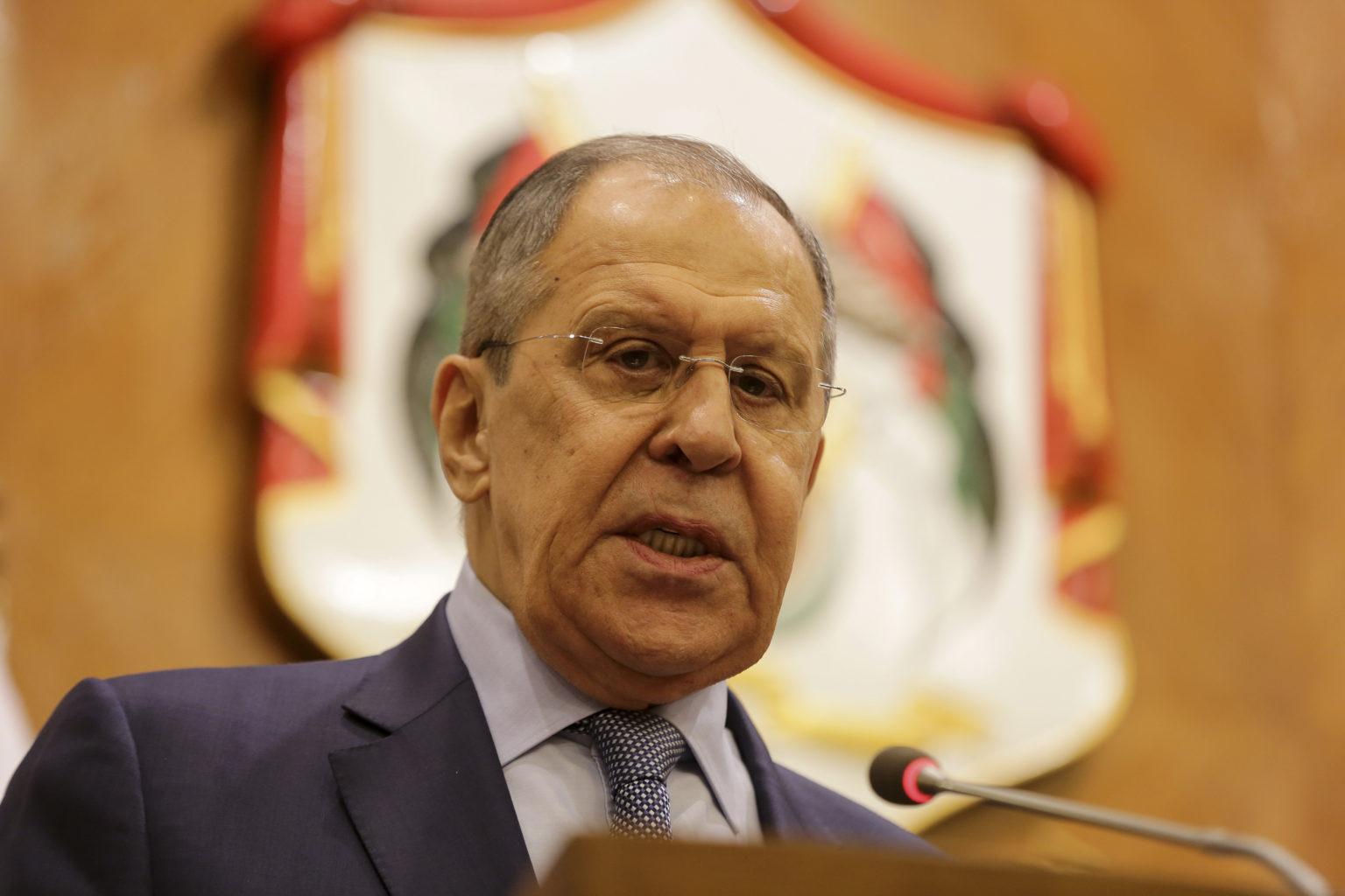 Na snímke ruský minister zahraničných vecí Sergej Lavrov. Foto: TASR/AP