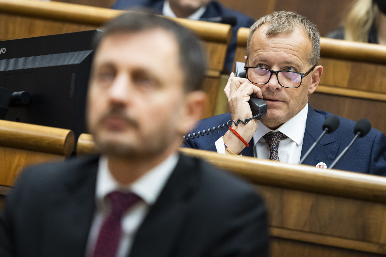 Eduard Heger a Boris Kollár. Foto: Jaroslav Novák/TASR