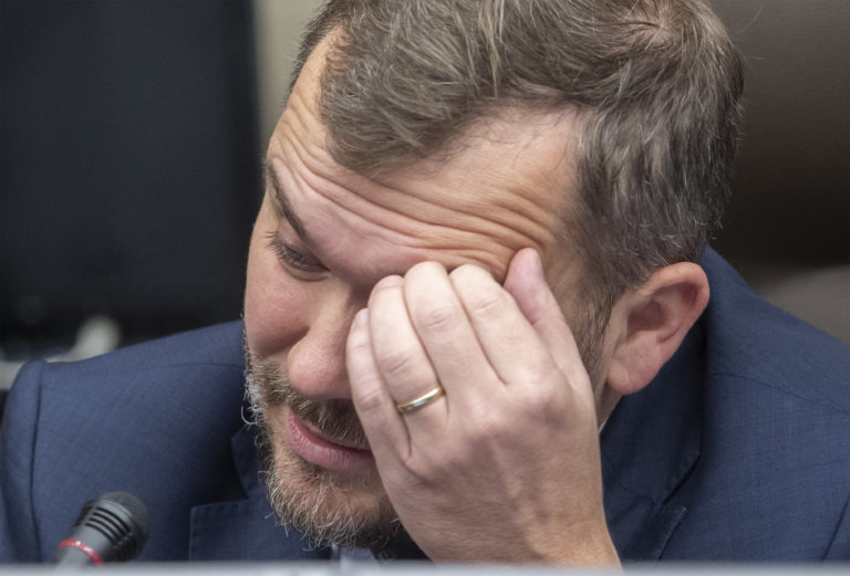 Na snímke minister spravodlivosti SR Viliam Karas počas 119. schôdze vlády SR 23. novembra 2022 v Bratislave. Foto: TASR/Martin Baumann