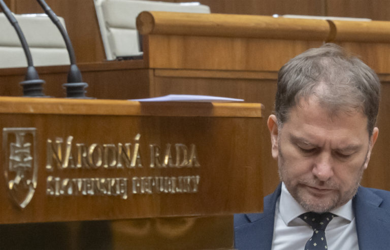 Na snímke minister financií SR Igor Matovič (OĽaNO) počas 78. schôdze NR SR 6. decembra 2022 v Bratislave. Foto: Martin Baumann/TASR