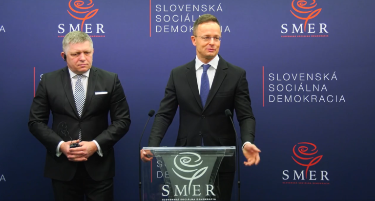 Robert Fico a Péter Szijjártró. Zdroj: Reprofoto/FB RF