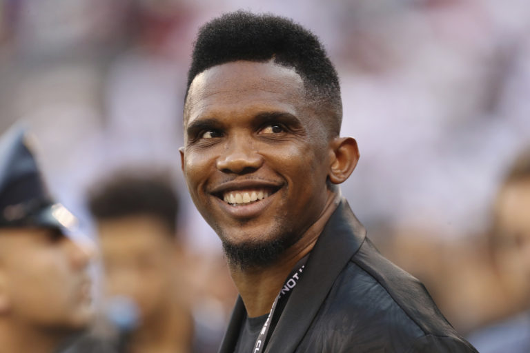 Na archívnej snímke z 26. júla 2019 futbalista Samuel Eto'o. Foto: TASR/AP