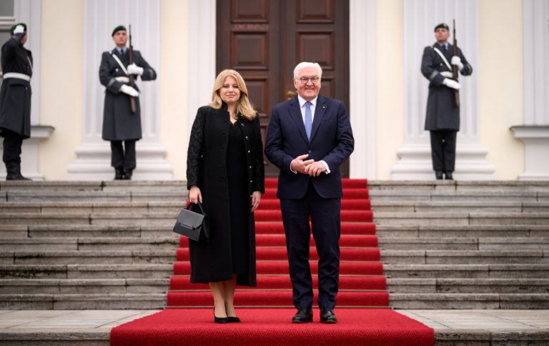 Zuzana Čaputová a Frank-Walter Steinmeier. Foto: TASR/DPA