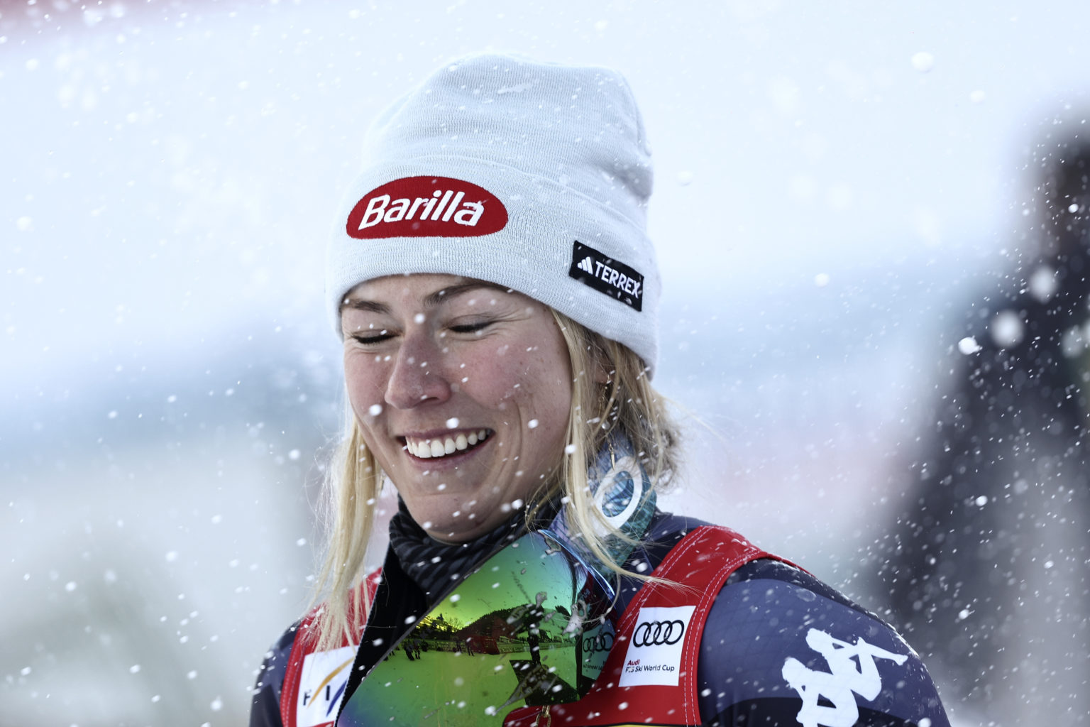 Americká lyžiarka Mikaela Shiffrinová. Foto: TASR/AP