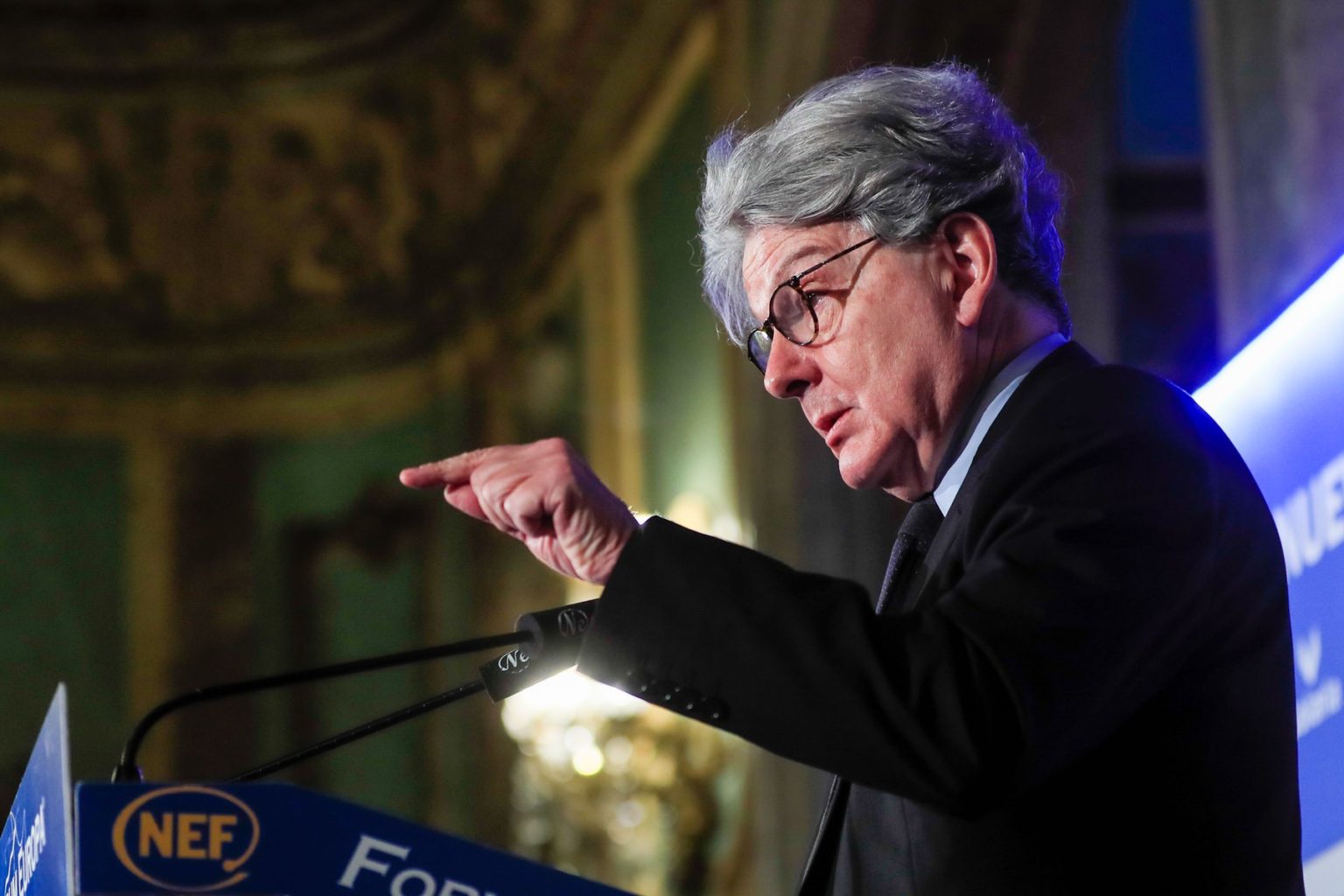 Thierry Breton počas návštevy Španielska 10. januára 2023. Foto: Profimedia.sk