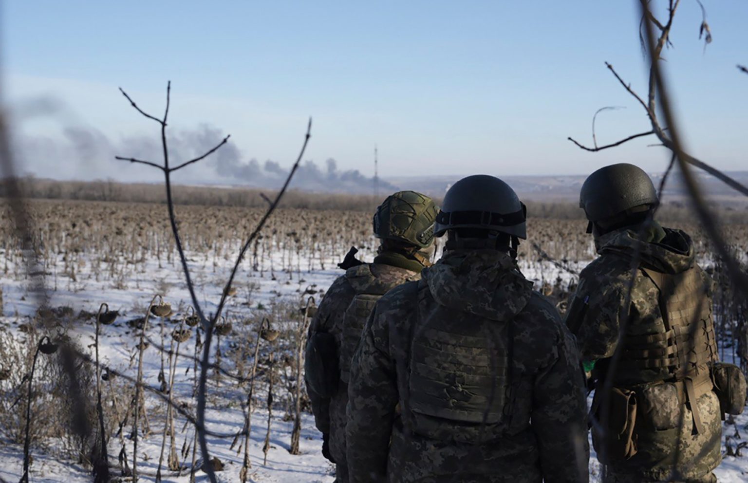 Ukrajinskí vojaci pri Soledare. Foto: Profimedia