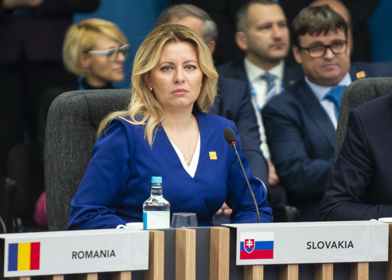 Zuzana Čaputová počas summitu lídrov členských krajín NATO v anglickom Watforde 4. decembra 2019. Foto: Jakub Kotian/TASR