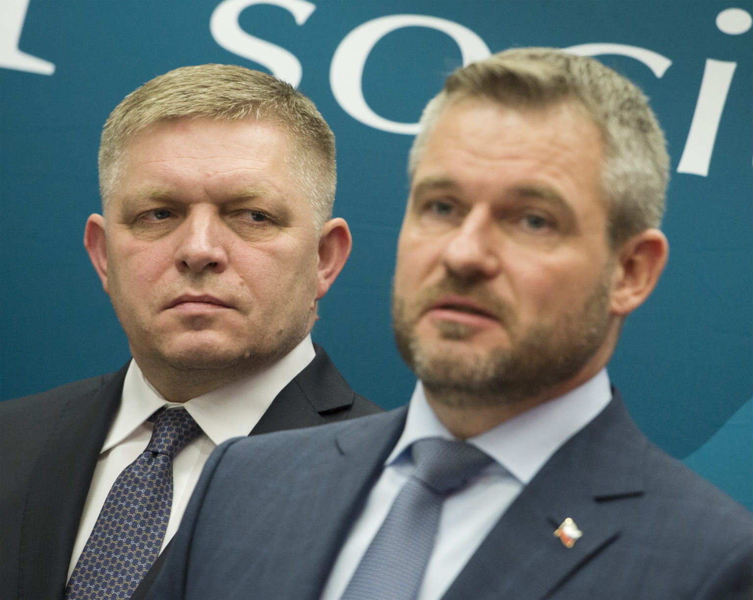 Peter Pellegrini a Robert Fico. Foto: Martin Baumann/TASR