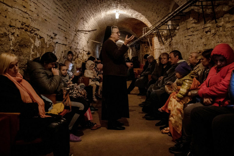 Protibombový kryt v ukrajinskom meste Ľvov,  ilustračný záber. Foto: manhhai/Flickr.com