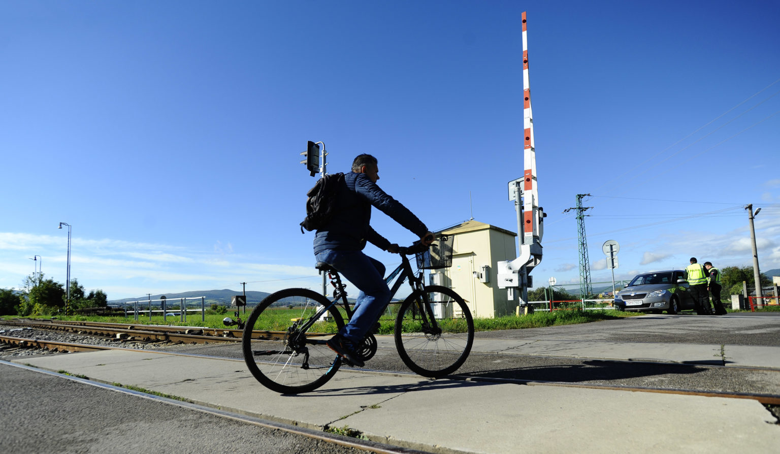 Dychová skúška cyklistu z Ilavy prekvapila aj skúsených policajtov. Foto: Tomáš Somr

