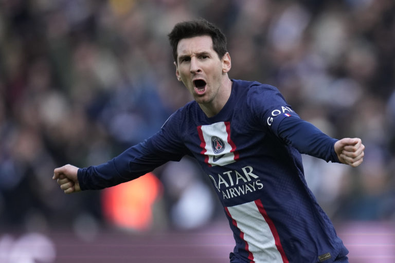 Lionel Messi v drese Paríža St. Germain. Foto: TASR/AP