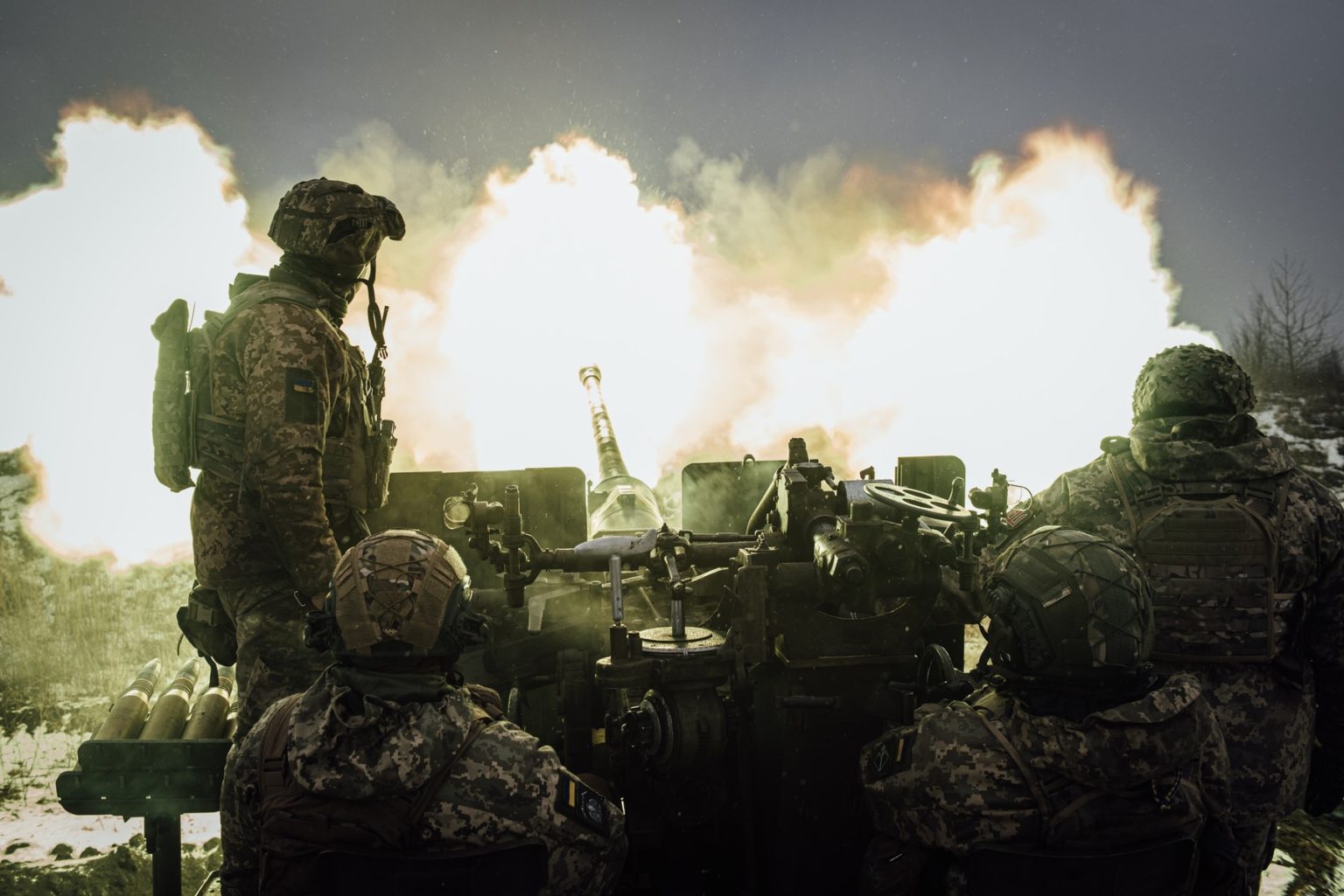 Ukrajinskí vojaci v Bachmute. Foto Profimedia