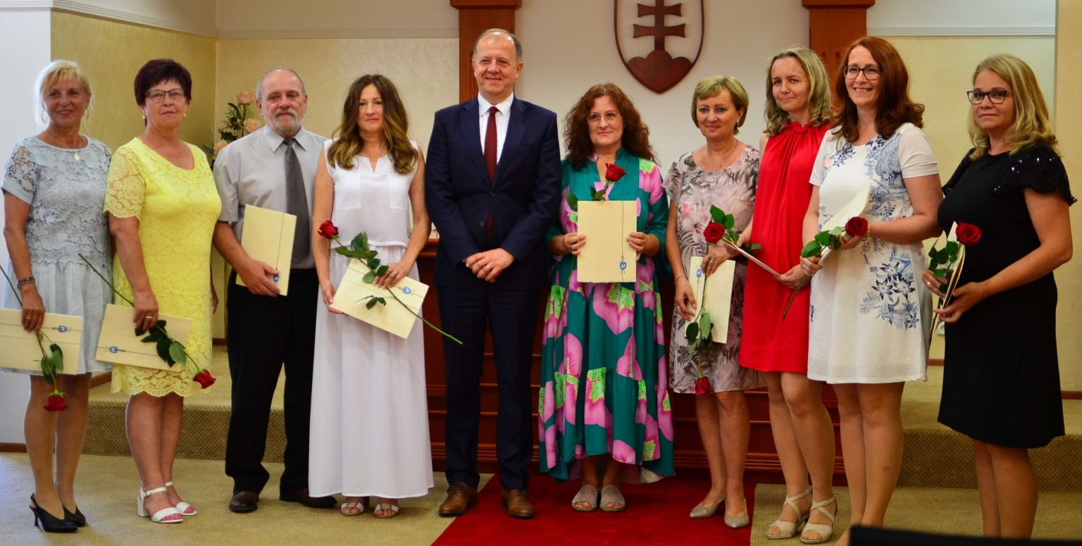 Primátor ocenil učiteľov. Foto: Natália Ševčíková