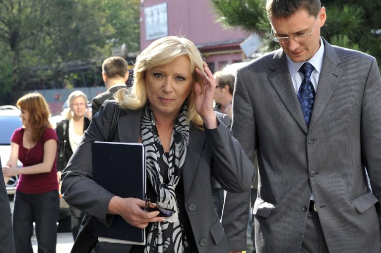 Rado Baťo ako hovorca premiérky Ivety Radičovej. Foto: Pavel Neubauer/TASR